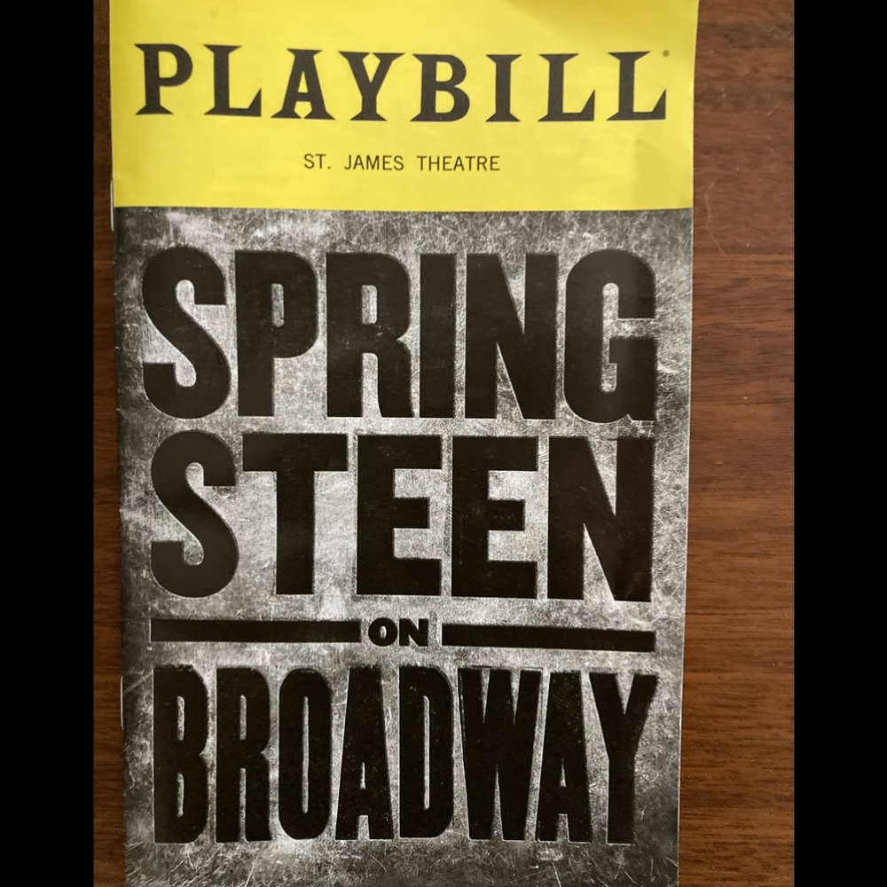 Bruce Springsteen playbill